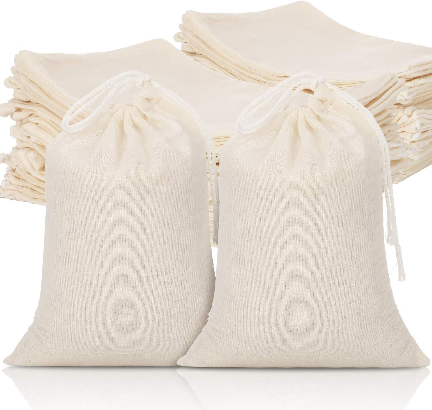 Muslin Drawstring Bags (50-Piece Set)