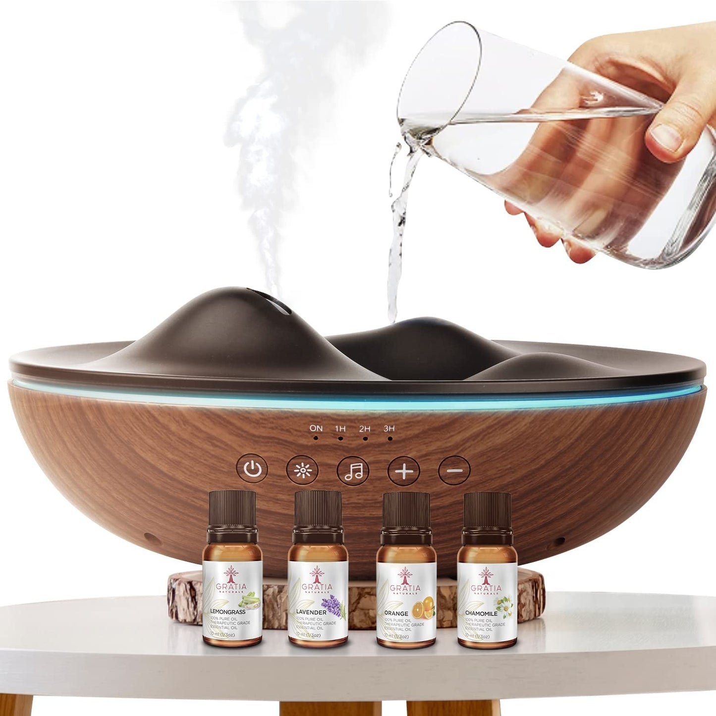 Innovative Aromatherapy Oil Diffuser with Essential Oil Set for Large Room