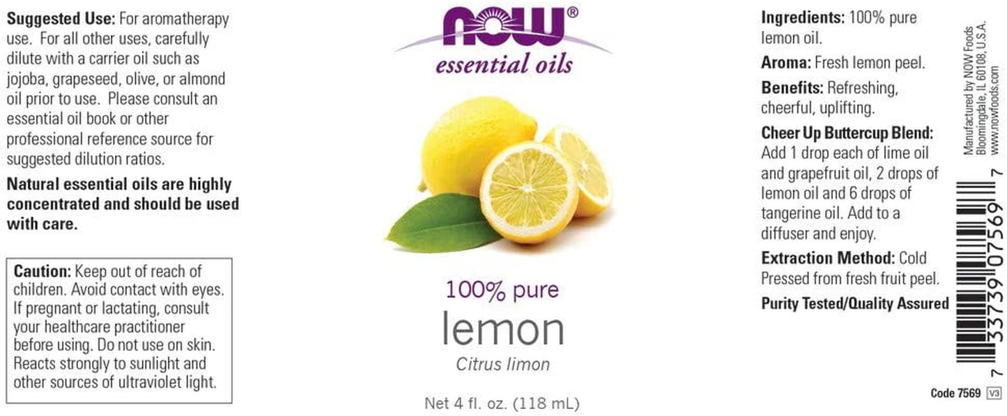 Pure Lemon Essential Oil - 4 Oz