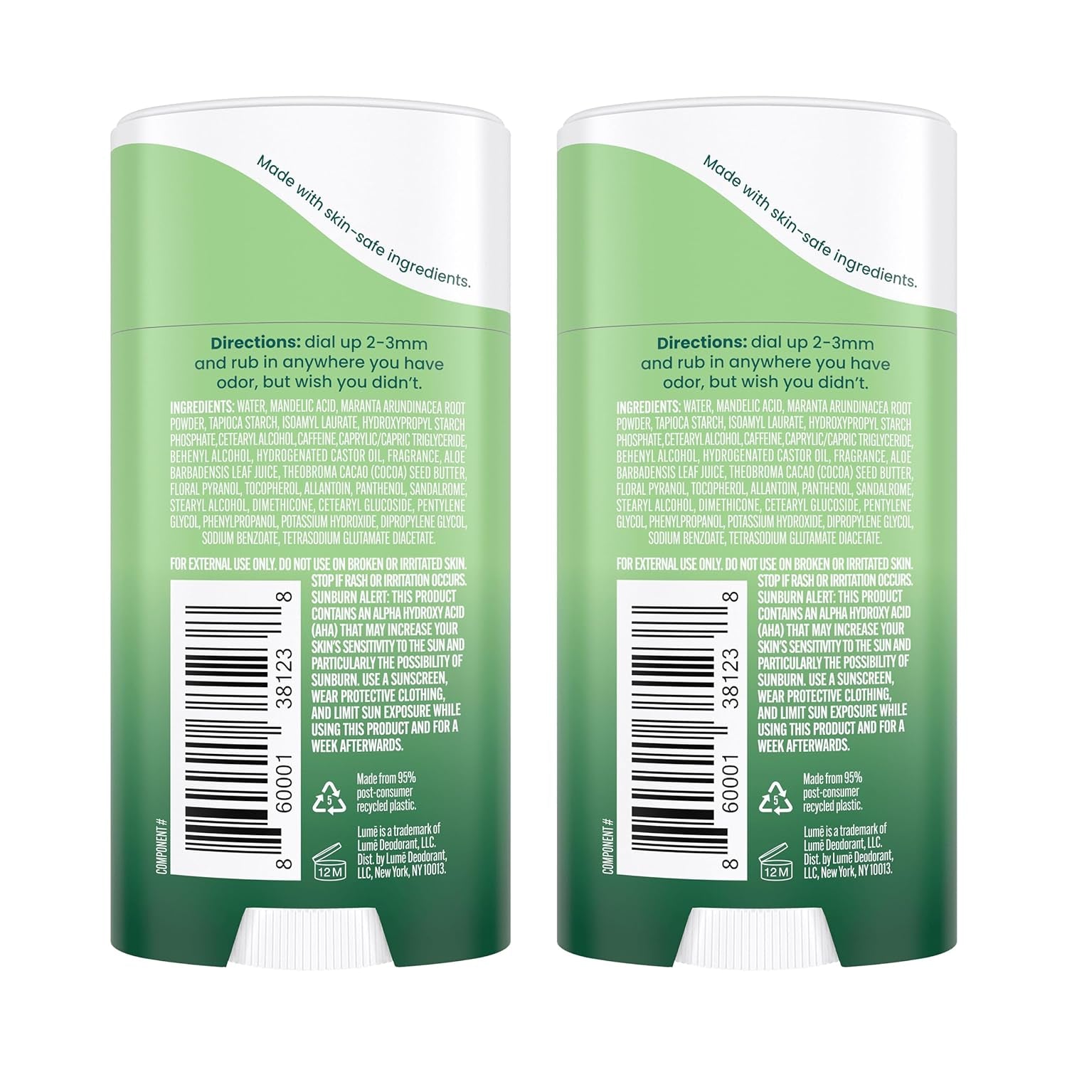 Whole Body Deodorant - Aluminum Free, Baking Soda Free - Skin Safe - 2.2 Ounce (Pack of 2) - Fresh Alpine Scent