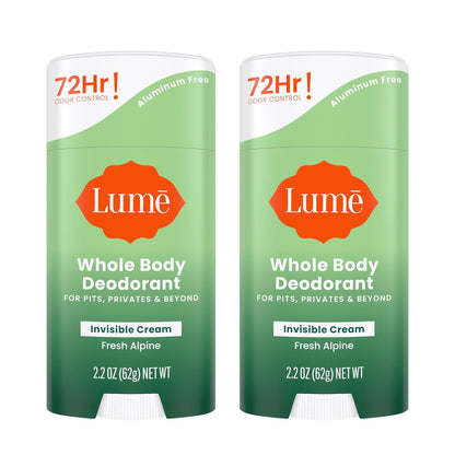 Whole Body Deodorant - Aluminum Free, Baking Soda Free - Skin Safe - 2.2 Ounce (Pack of 2) - Fresh Alpine Scent