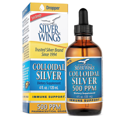 Boost Your Health with  Colloidal Silver Dietary Supplement - 500 PPM, 4 Fl. Oz.