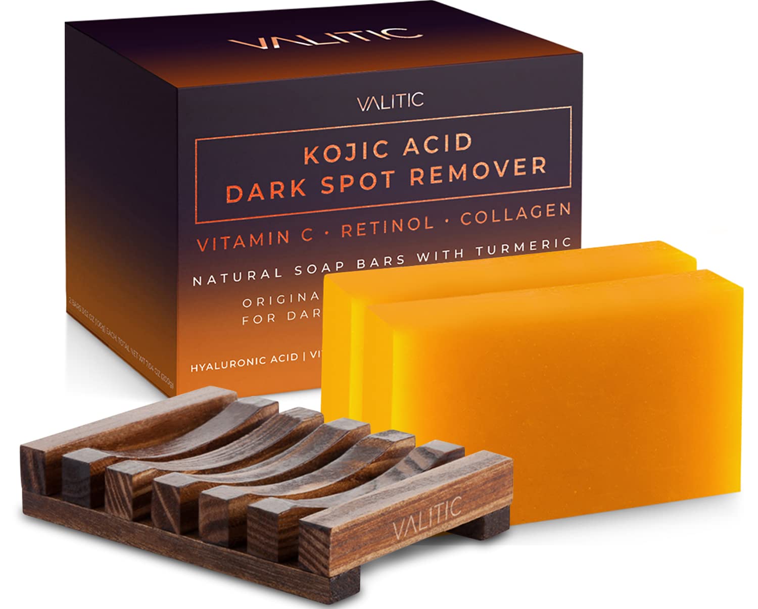 Kojic Acid Dark Spot Remover Soap Bars with Vitamin C