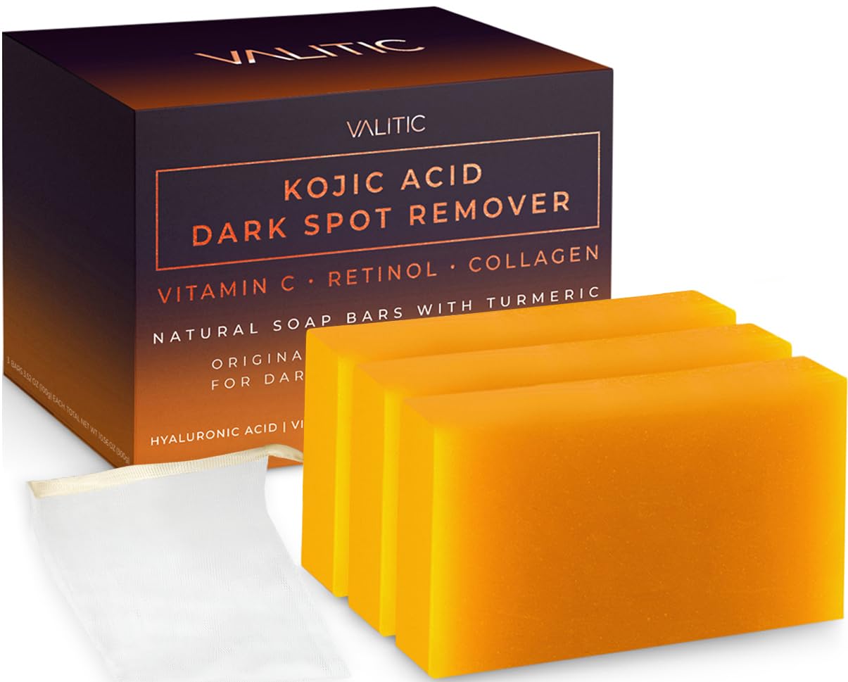 Kojic Acid Dark Spot Remover Soap Bars with Vitamin C