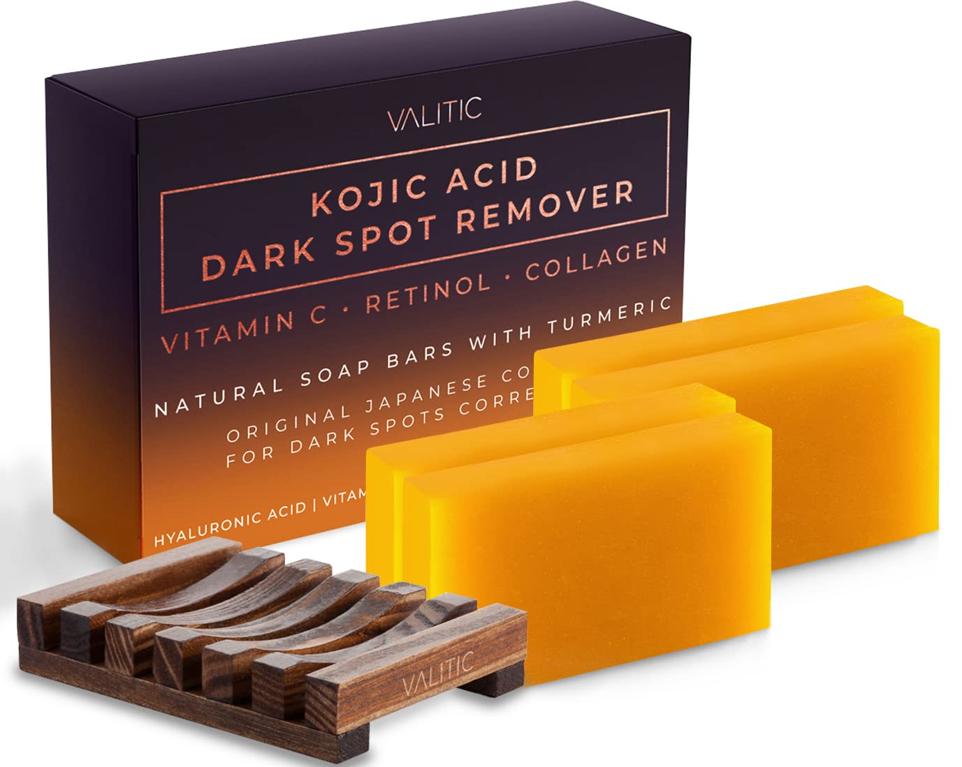 Kojic Acid Dark Spot Remover Soap Bars with Vitamin C