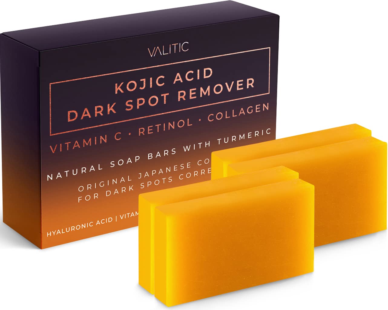 Kojic Acid Dark Spot Remover Soap Bars with Vitamin C