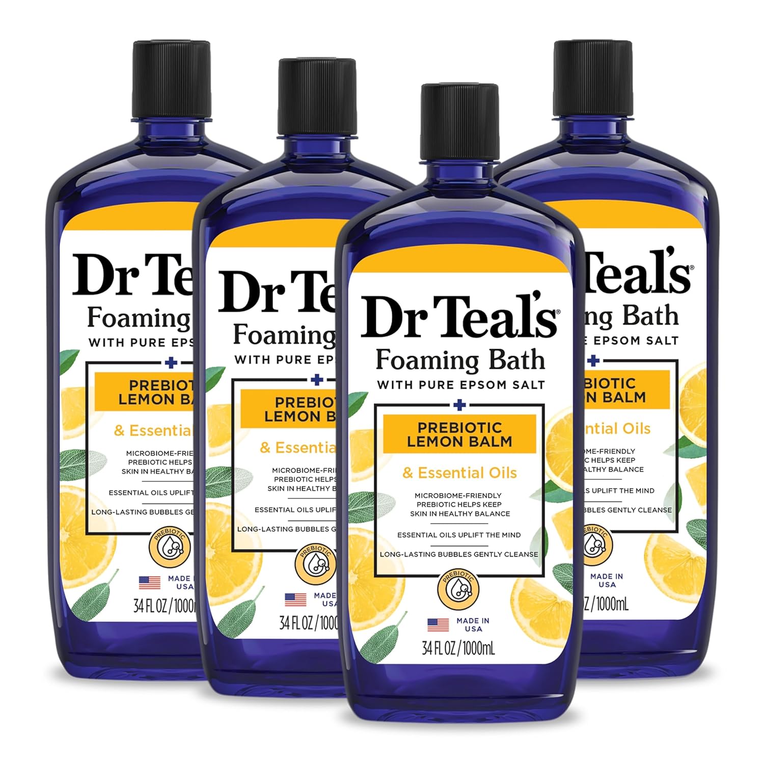 Dr Teal's Pure Epsom Salt Soak and Foaming Bath Oils for Relaxing & Relief 