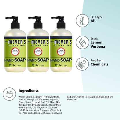 Mrs. Meyer's Clean Day Liquid Hand Soap Made with Essential Oils