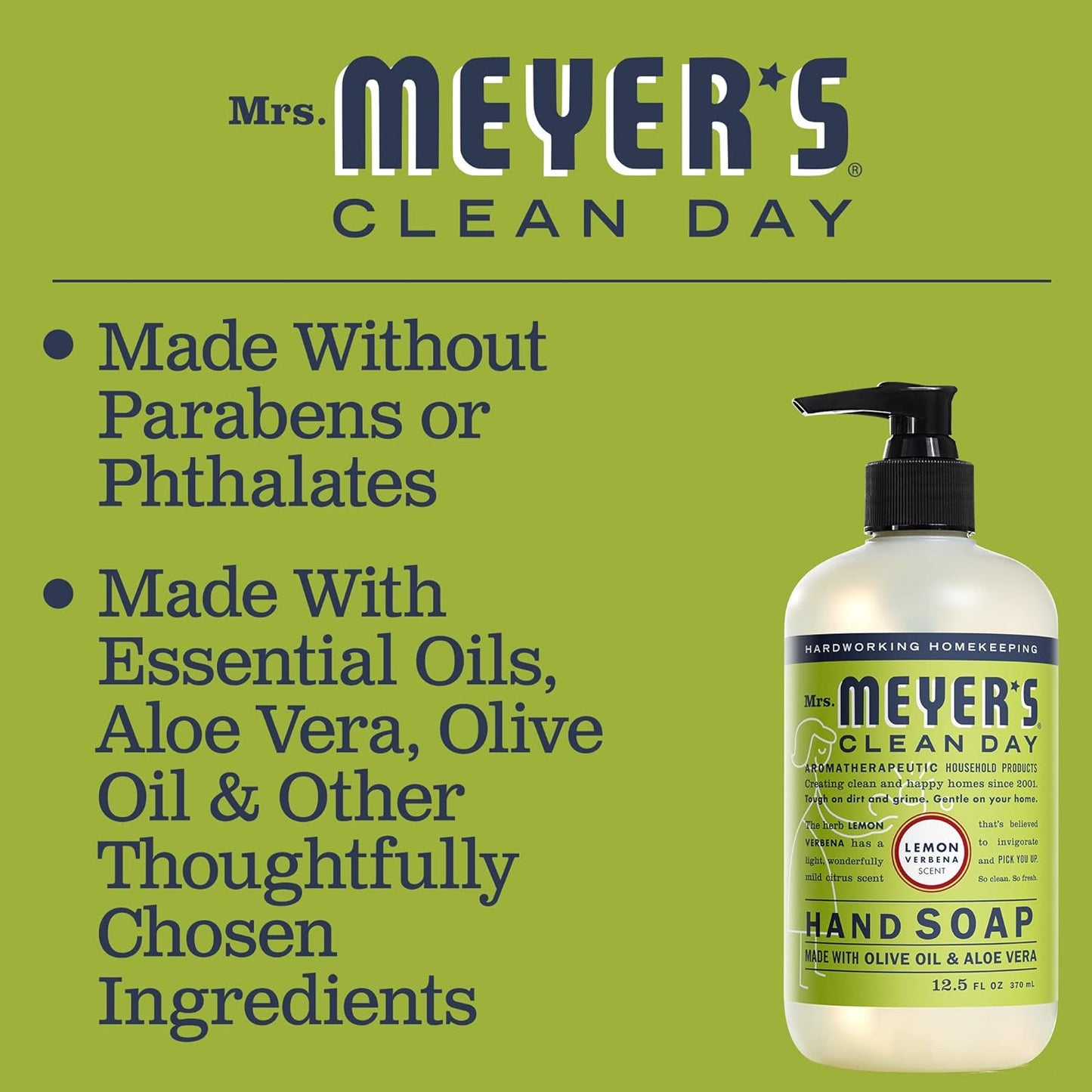 Mrs. Meyer's Clean Day Liquid Hand Soap Made with Essential Oils